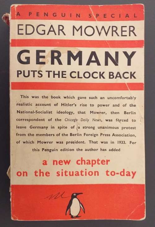 History & Politics Germany puts the Clock back (Edgar Mowrer) WWII